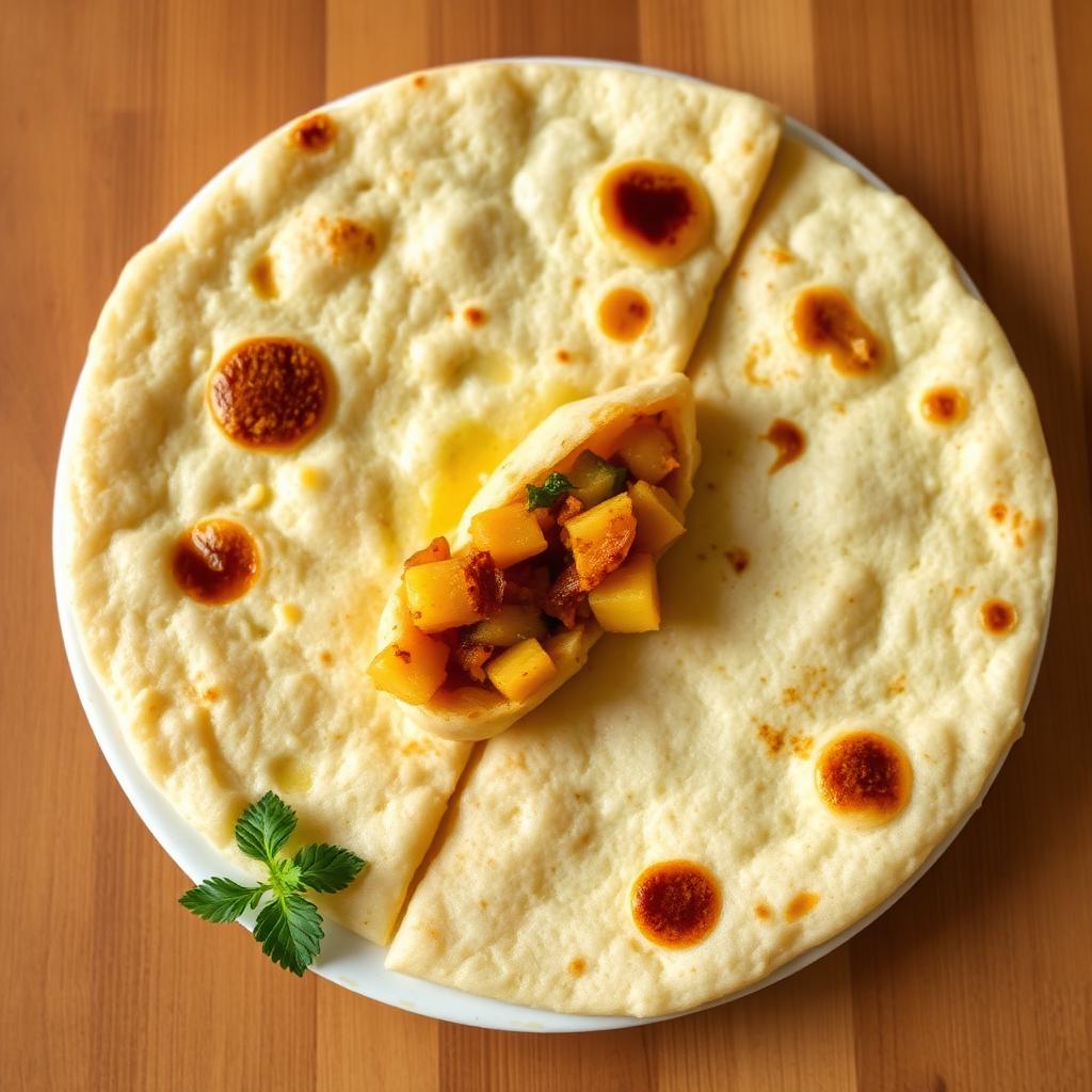 Authentic Alu Parota at Madhuri Restaurant, Narasapuram