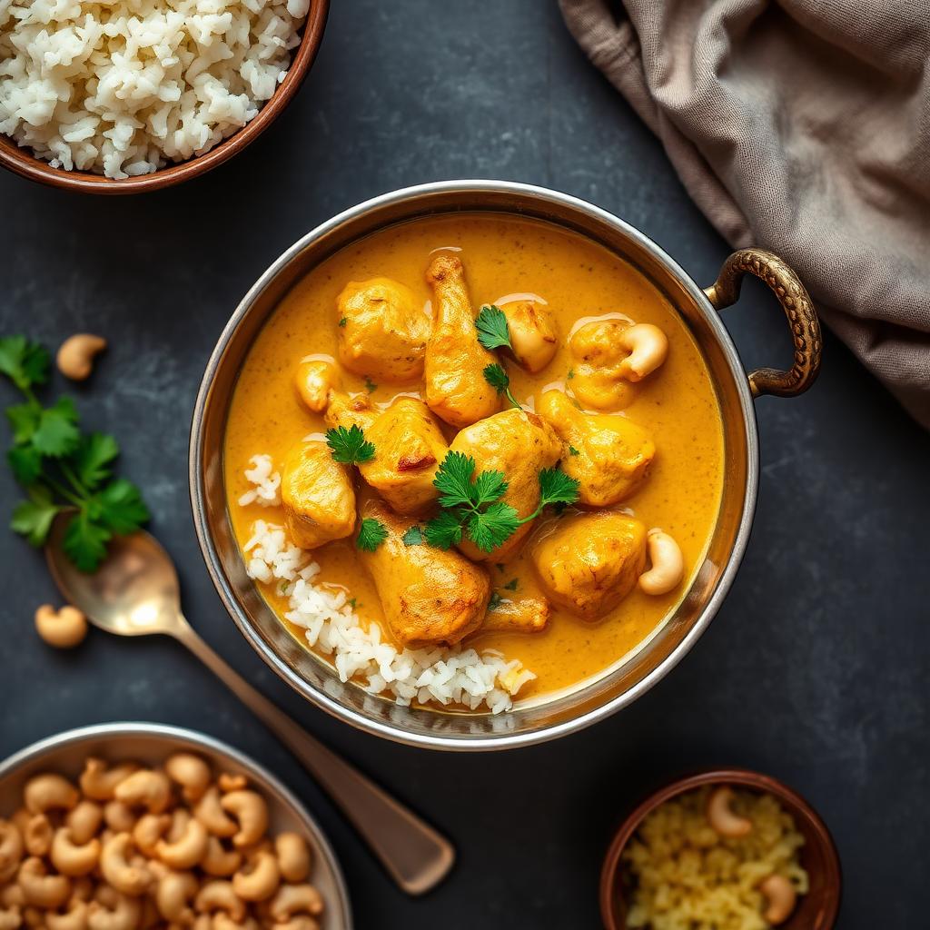 Authentic Chicken Cashewnut Curry at Madhuri Restaurant, Narasapuram