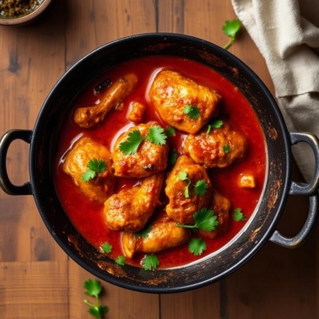 Authentic Chicken Curry at Madhuri Restaurant, Narasapuram