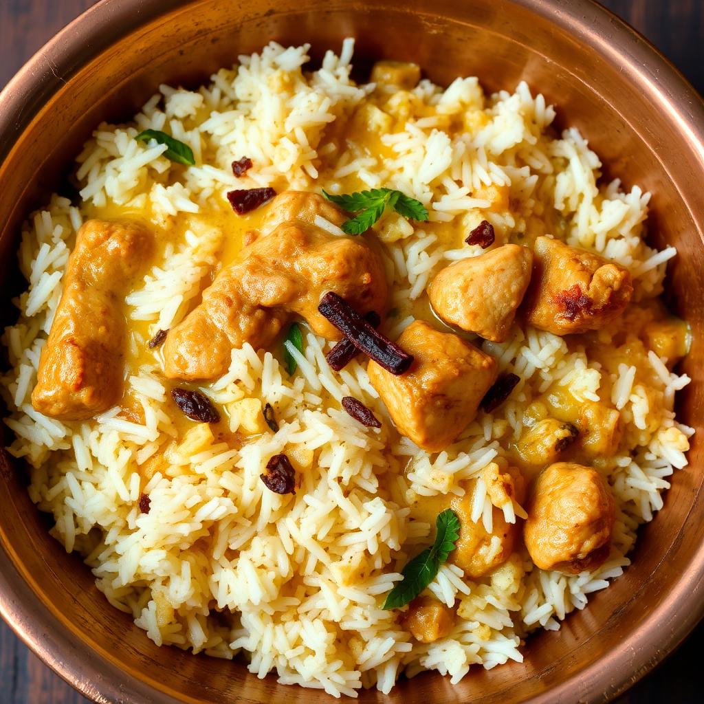 Authentic Chicken Kichidi Biryani at Madhuri Restaurant, Narasapuram