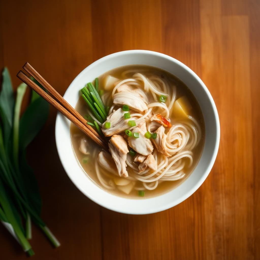 Authentic Chicken Noodles Soup at Madhuri Restaurant, Narasapuram