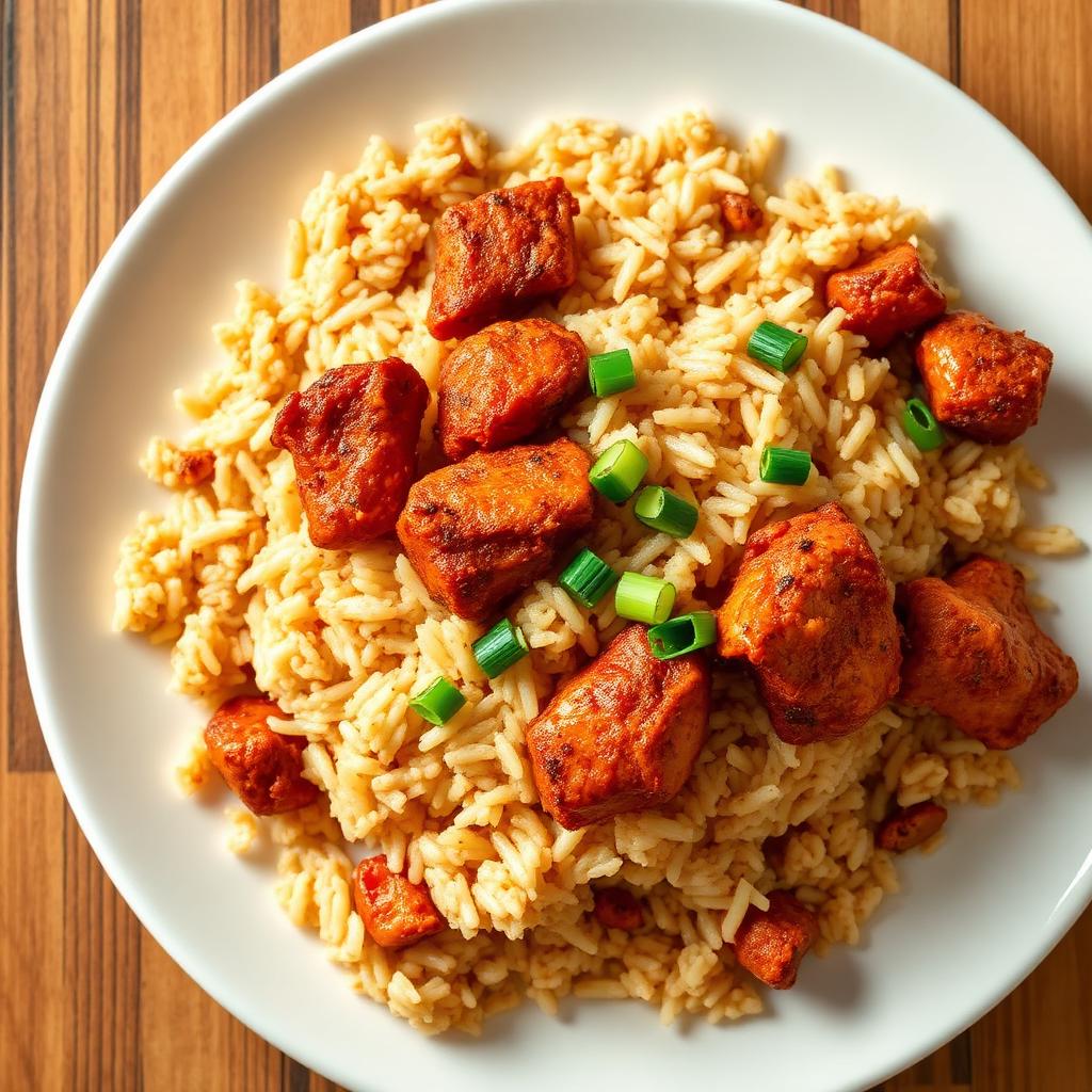 Authentic Chicken Spl Fry Pcs Fried Rice at Madhuri Restaurant, Narasapuram