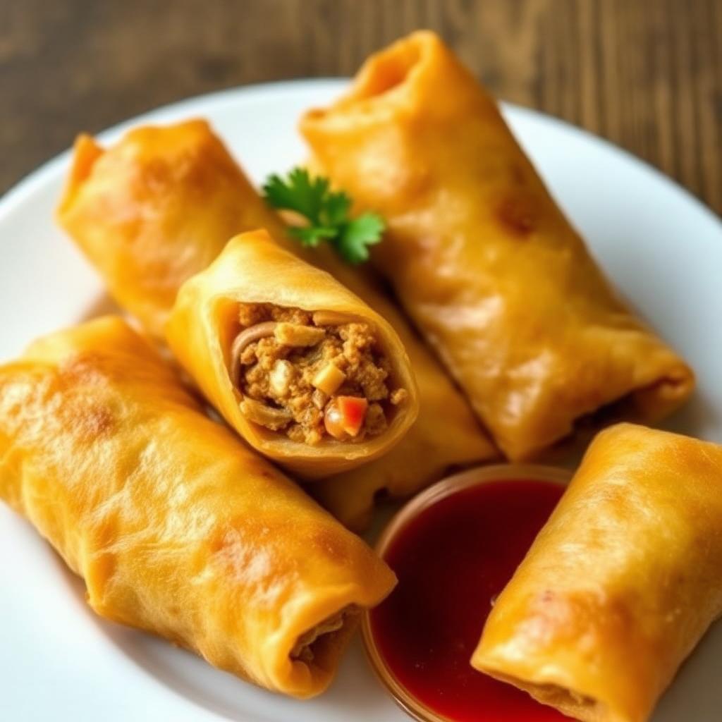 Authentic Chicken Spring Roll at Madhuri Restaurant, Narasapuram