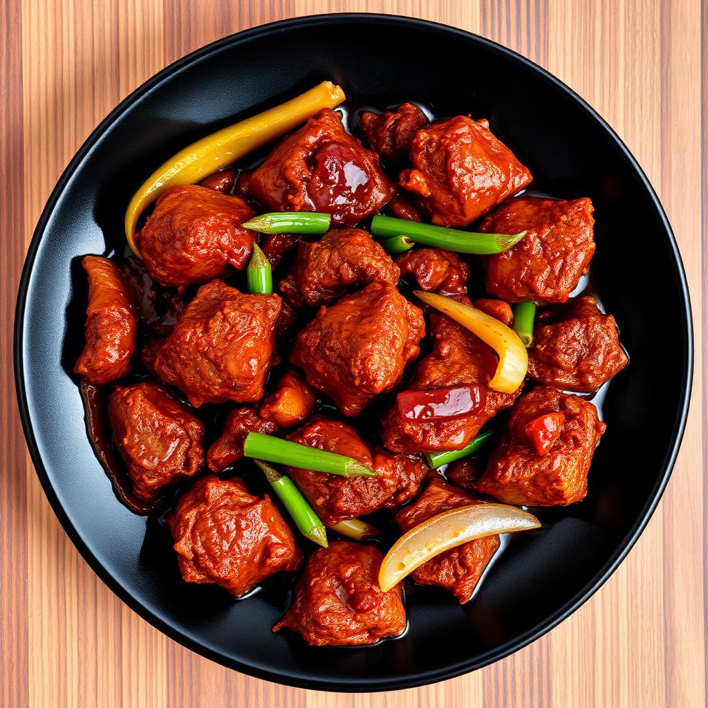 Authentic Chilly Mutton at Madhuri Restaurant, Narasapuram