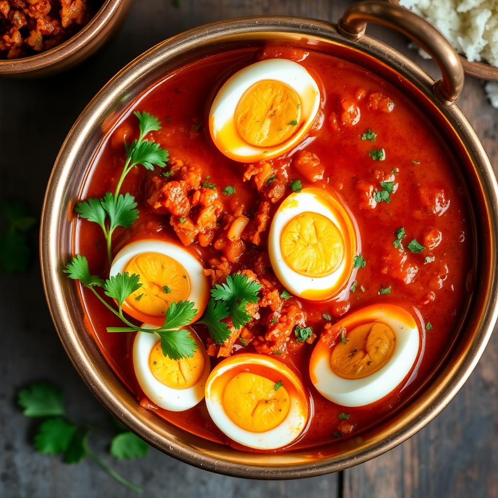 Authentic Egg Curry at Madhuri Restaurant, Narasapuram