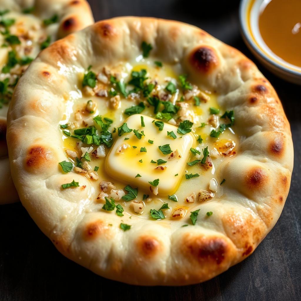 Authentic Garlic Naan at Madhuri Restaurant, Narasapuram