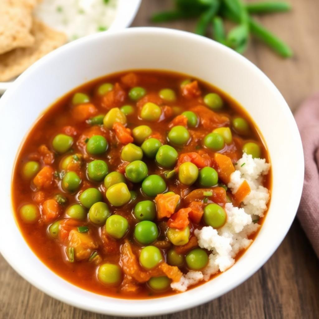 Authentic Green Peas Masala at Madhuri Restaurant, Narasapuram
