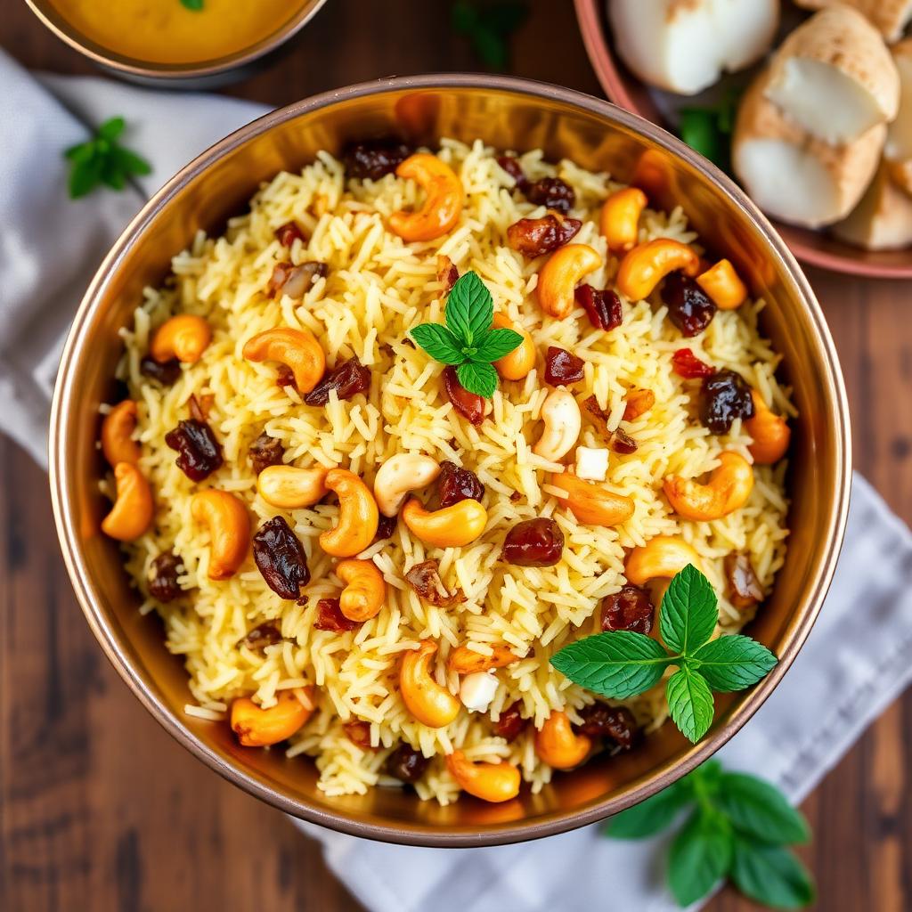 Authentic Kaju Biryani at Madhuri Restaurant, Narasapuram