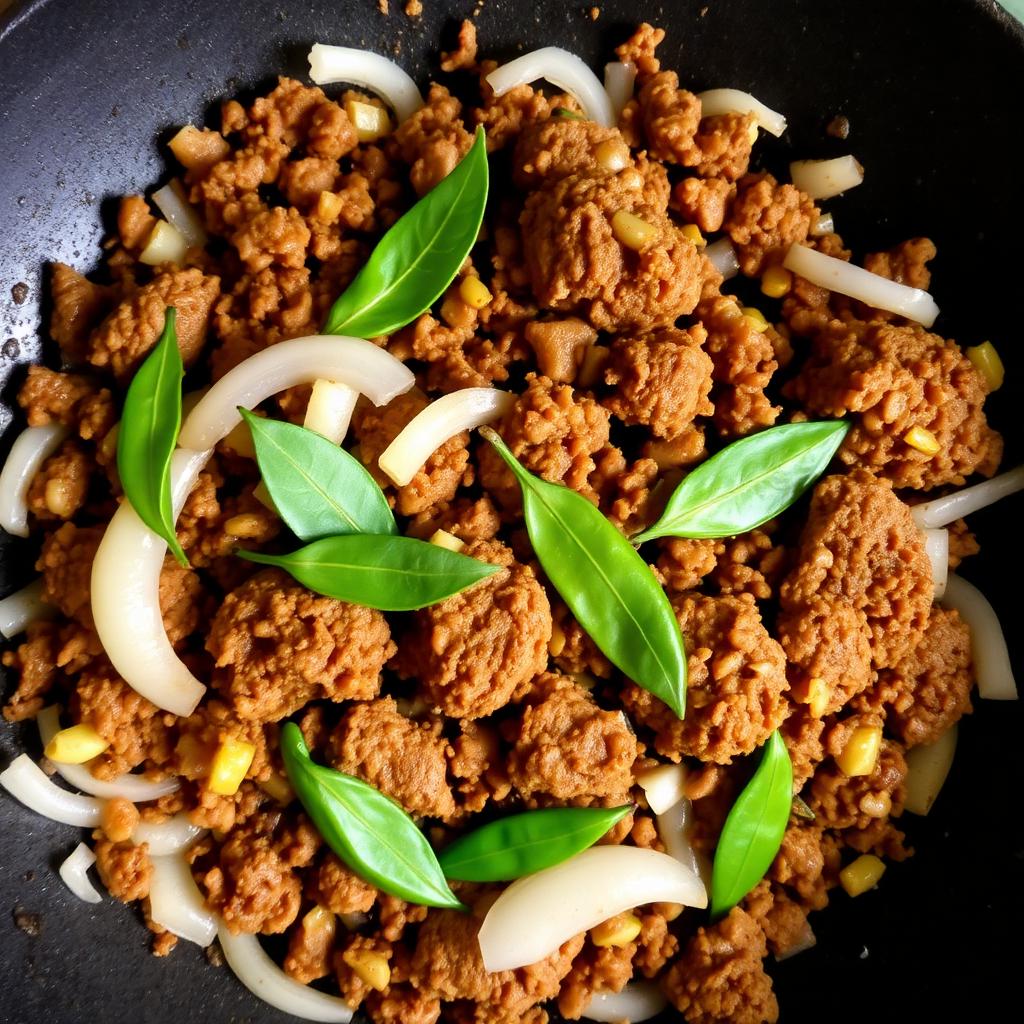 Authentic Keema Fry at Madhuri Restaurant, Narasapuram