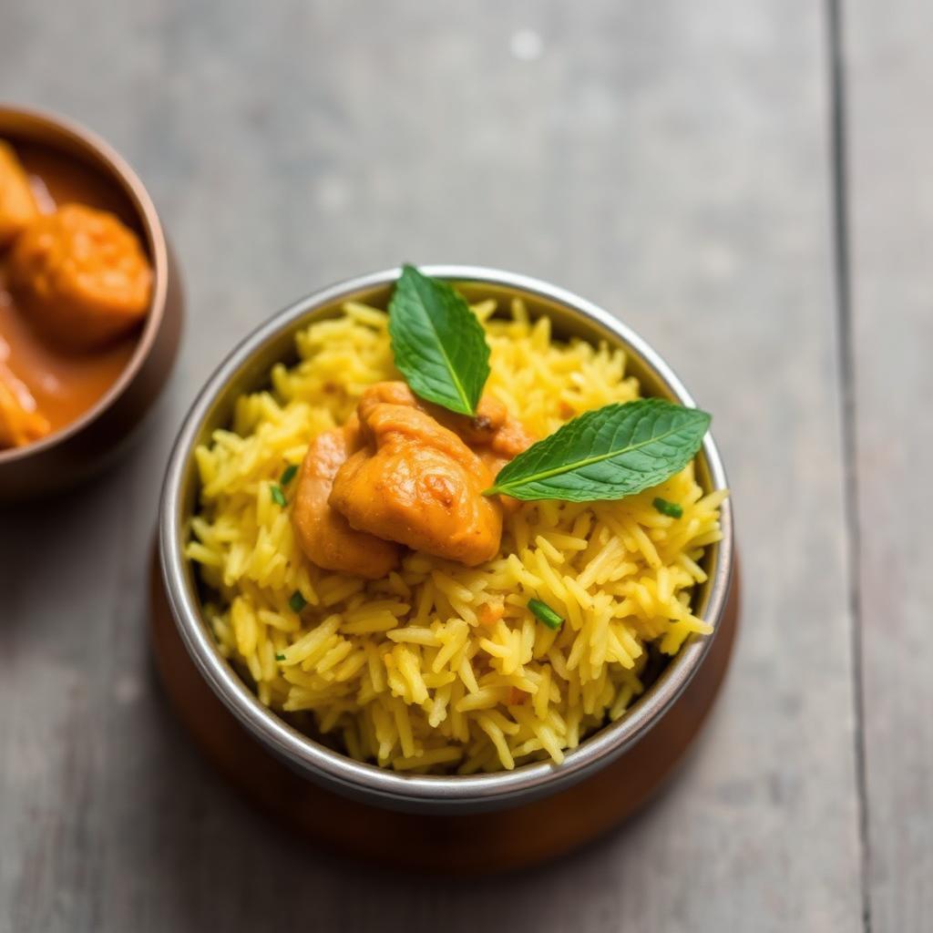 Authentic Mini Chicken Biryani at Madhuri Restaurant, Narasapuram
