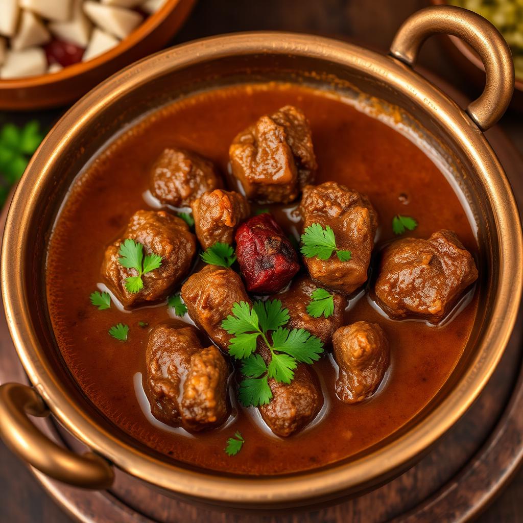 Authentic Mutton Curry at Madhuri Restaurant, Narasapuram