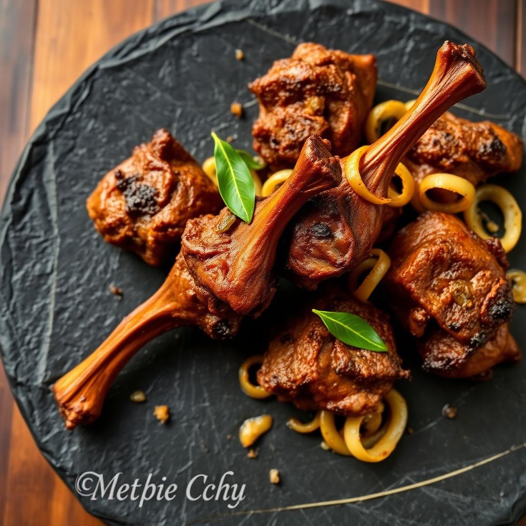 Authentic Mutton Dry Roast at Madhuri Restaurant, Narasapuram
