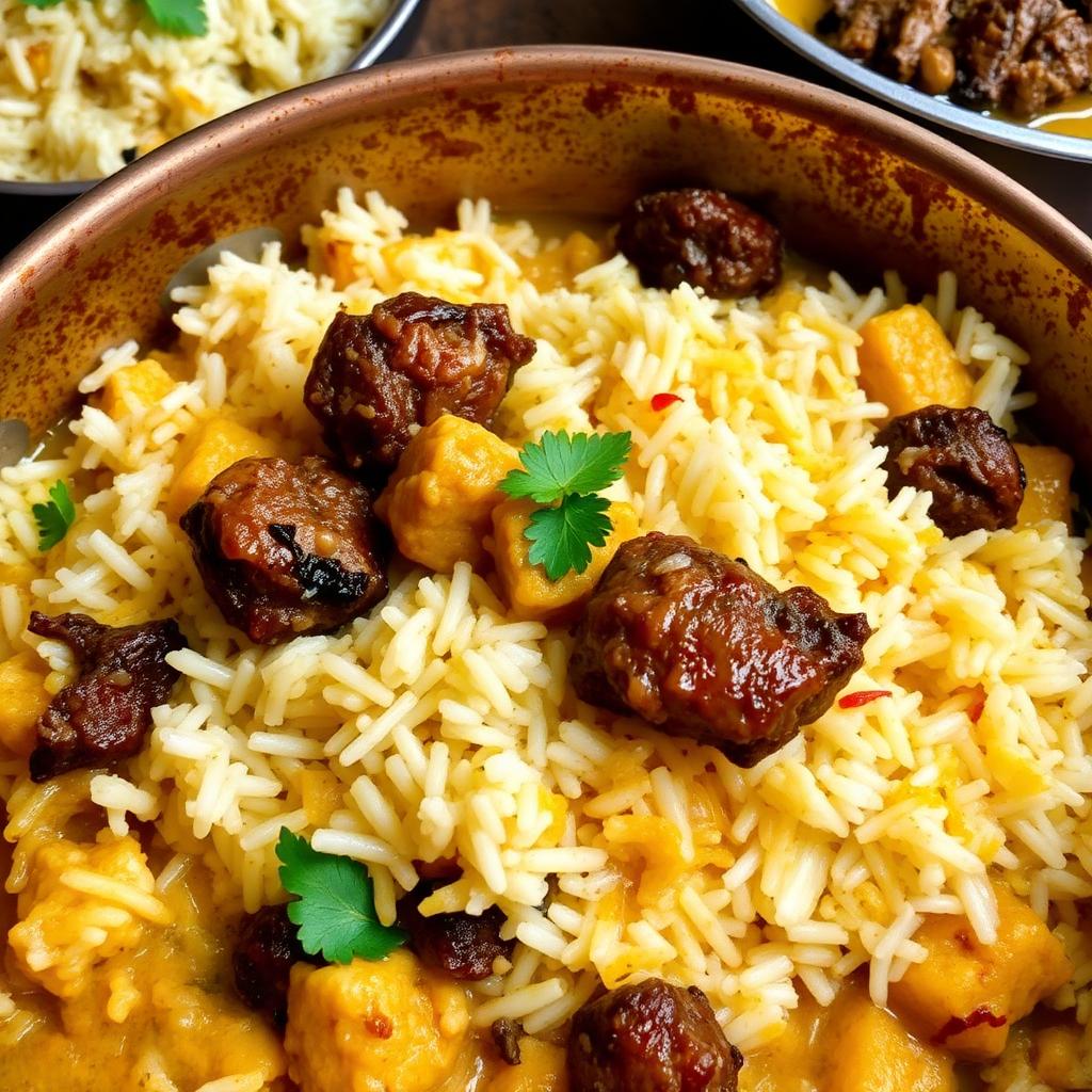 Authentic Mutton Kichidi Biryani (Bel) at Madhuri Restaurant, Narasapuram