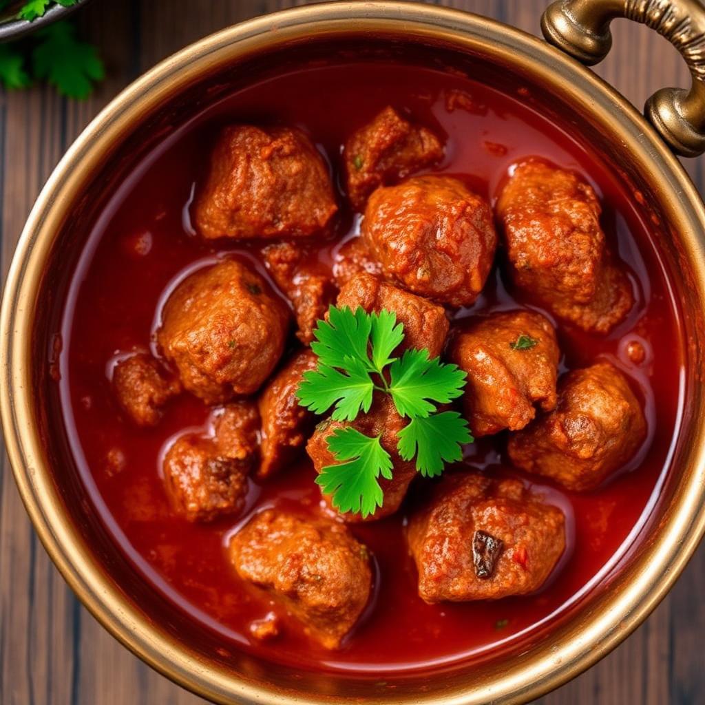 Authentic Mutton Masala at Madhuri Restaurant, Narasapuram