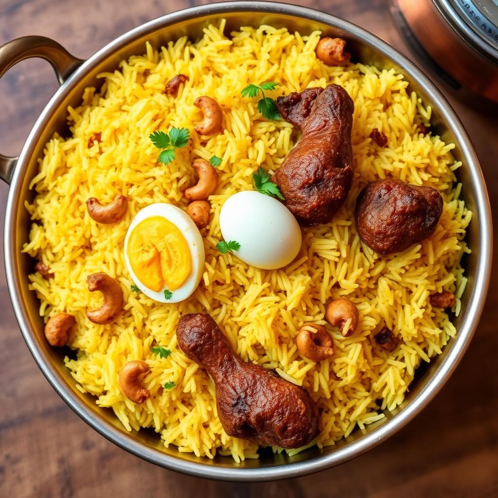 Authentic Mutton Special Biryani at Madhuri Restaurant, Narasapuram
