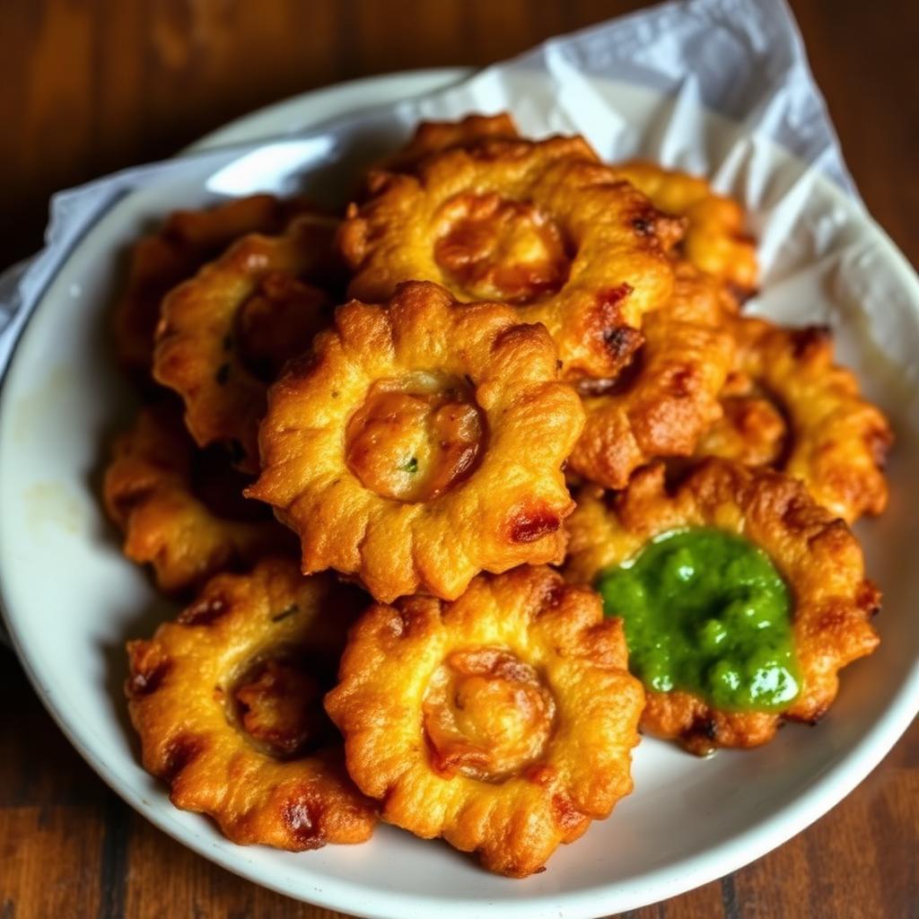 Authentic Onion Pakoda at Madhuri Restaurant, Narasapuram
