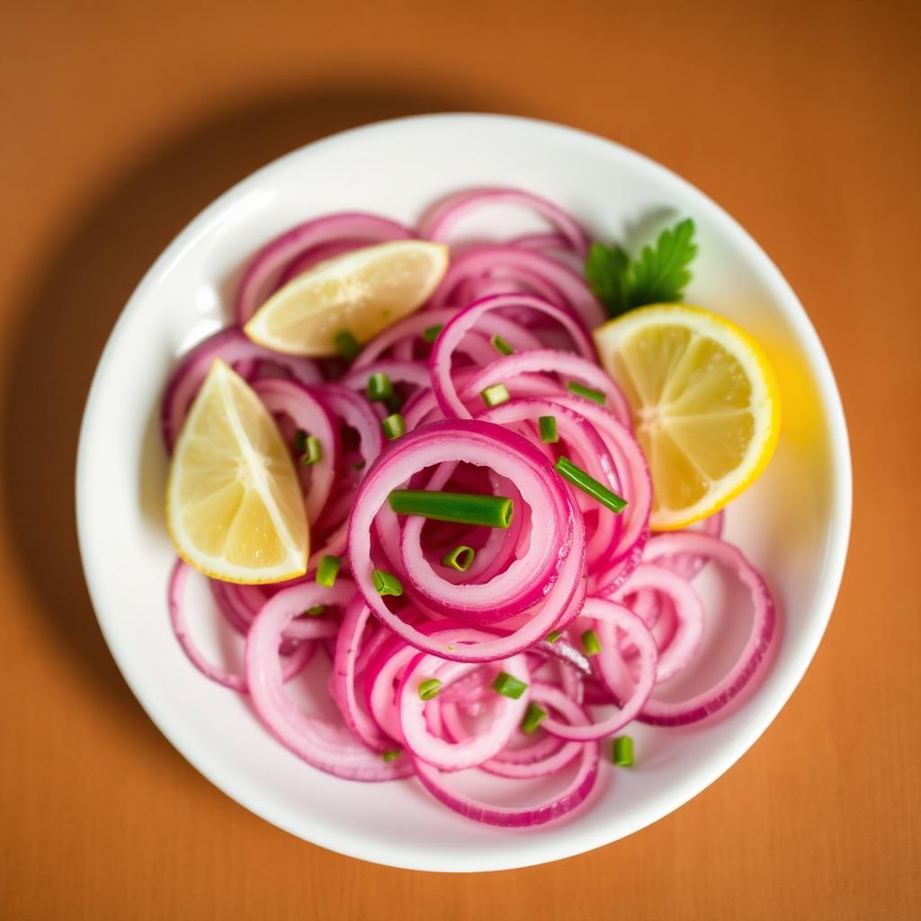 Authentic Onion Salad at Madhuri Restaurant, Narasapuram
