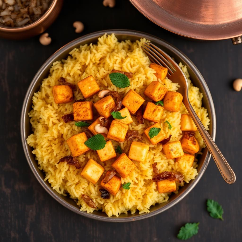 Authentic Paneer Biryani at Madhuri Restaurant, Narasapuram
