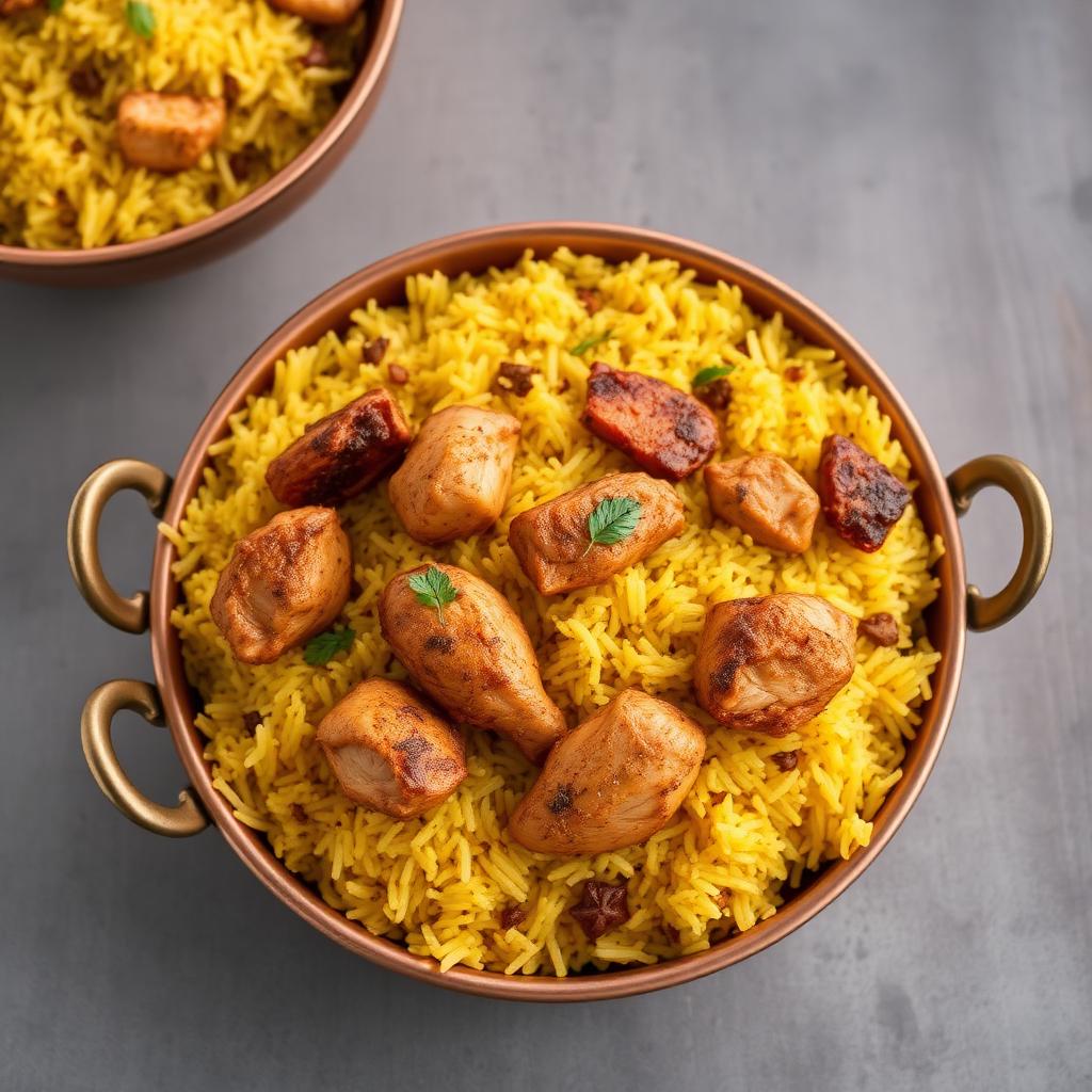 Authentic Punjabi Biryani (Chicken) at Madhuri Restaurant, Narasapuram