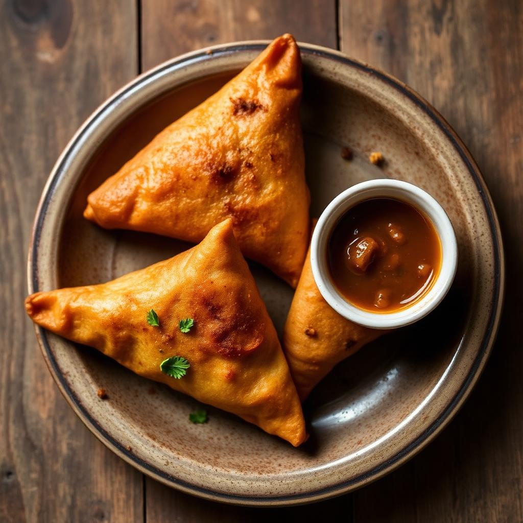 Authentic Samosa at Madhuri Restaurant, Narasapuram