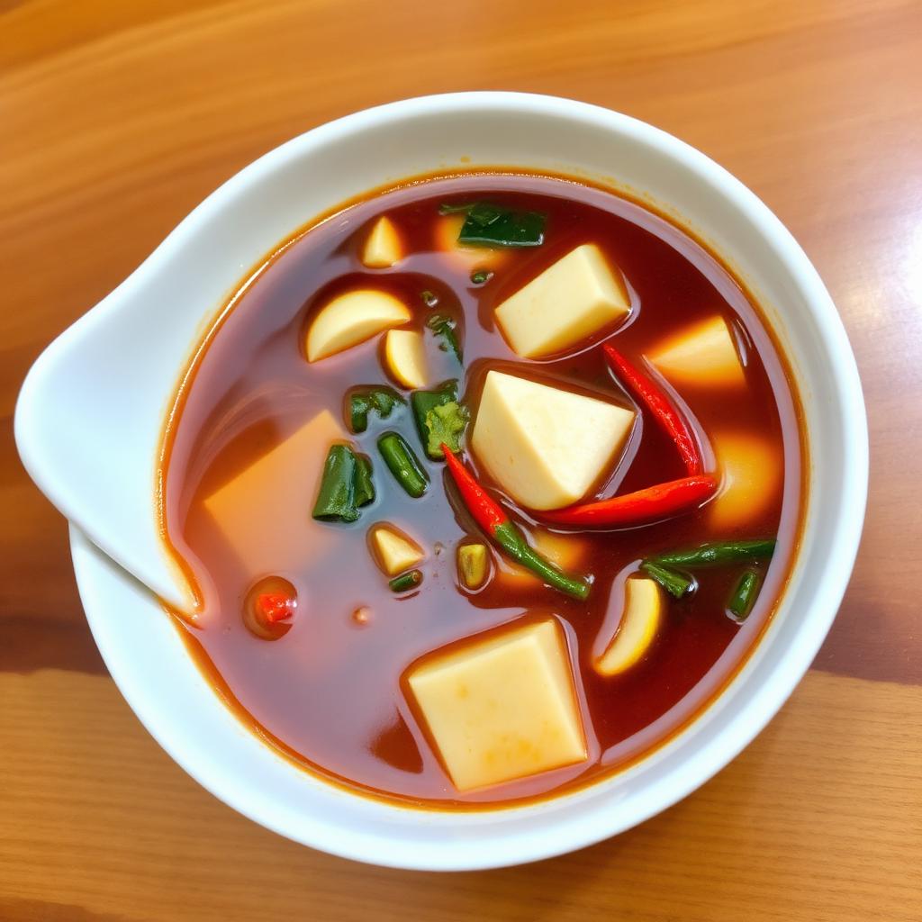 Authentic Veg Hot & Sour Soup at Madhuri Restaurant, Narasapuram