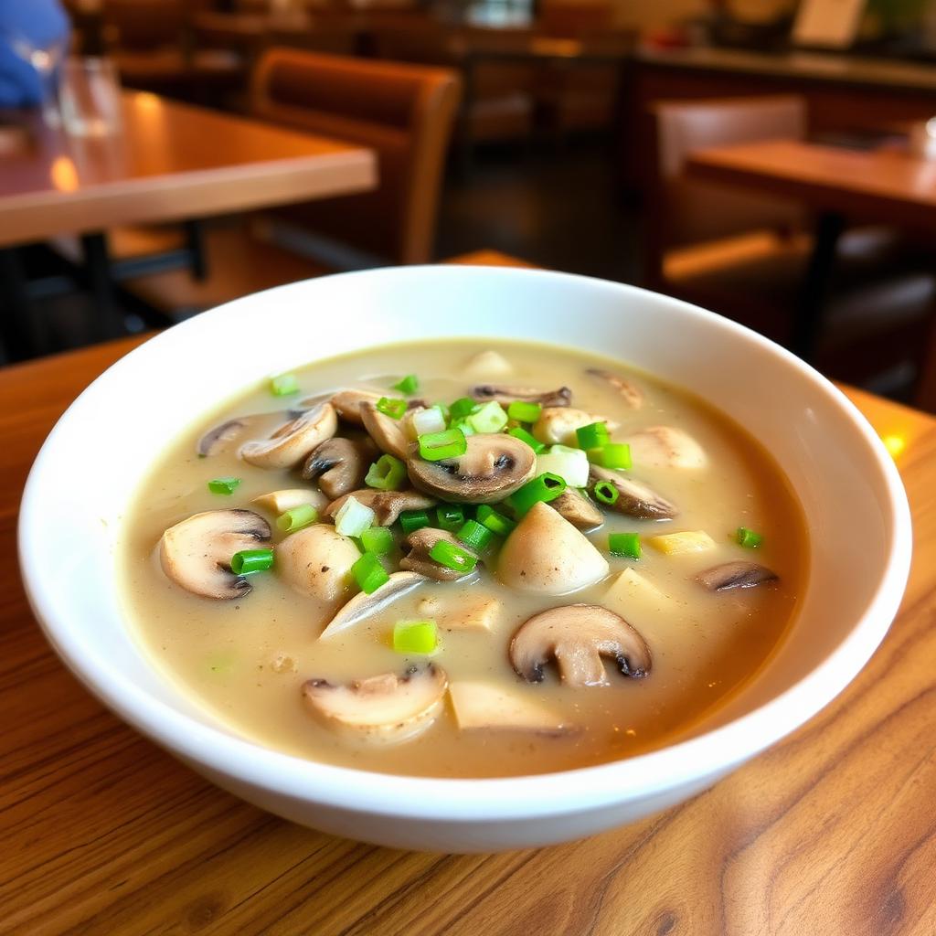 Authentic Veg Mushroom Soup at Madhuri Restaurant, Narasapuram